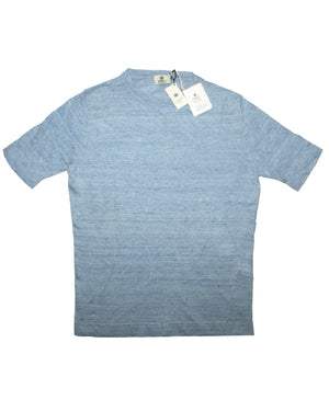 Luigi Borrelli T-Shirt Blue Melange