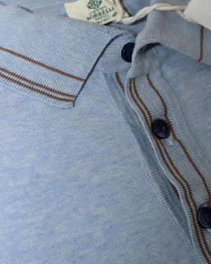 Luigi Borrelli Polo Shirt Blue