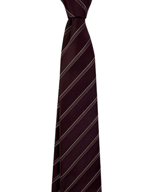 Armani Necktie Maroon Stripes
