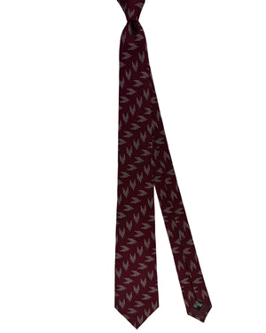 Armani Tie Bordeaux Red
