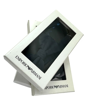 Armani Silk Bow Tie Gray