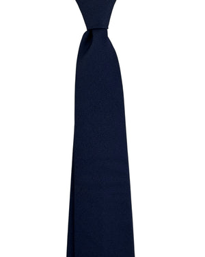 Armani Silk Tie Midnight Blue Solid Pattern SALE