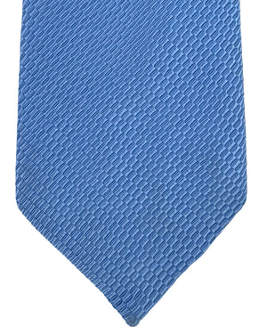 Armani Tie Blue Pattern - Cotton Silk