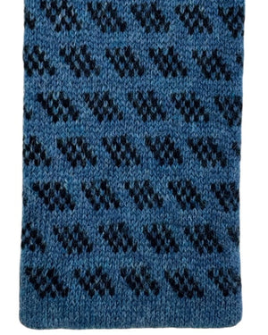 Cesare Attolini Cashmere Midnight Blue Textured Knit Tie