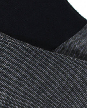 Attolini Socks Black Gray US 10.5 - EUR 43 1/2 Over The Calf Cashmere Wool Silk SALE