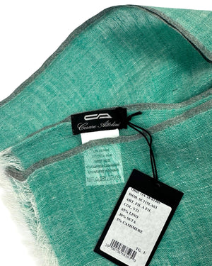 Cesare Attolini Scarf Ocean Green
