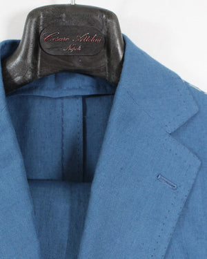 New
Attolini Suit Dark Blue Linen Pants