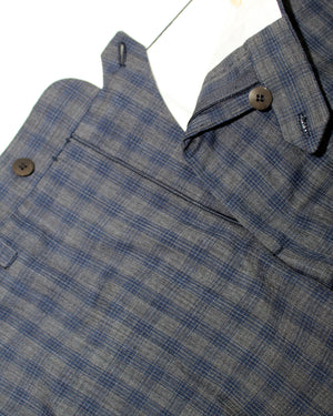 Pants Attolini Wool Suit Gray Midnight Blue