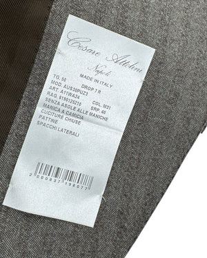 Cesare Attolini Wool Suit Gray Taupe EU 50/ US 40