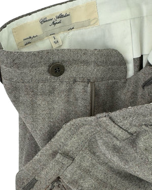 Attolini Wool Suit Gray Stripes