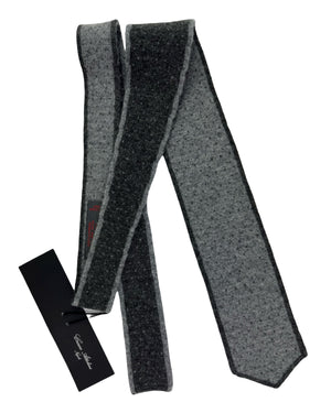 Attolini Wool Cashmere Tie Gray
