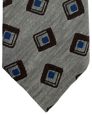 Barba Sevenfold Tie Gray Royal Blue Brown