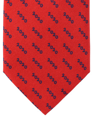 Battistoni Silk Tie Dark Red 2020