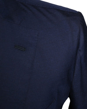 Luigi Borrelli Sport Coat Navy - Unlined - Wool Silk EU 50/ US 40