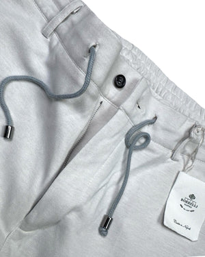 Luigi Borrelli Jogger Pants Oatmeal Beige Slim Fit EU 52 / US 36