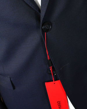 Hugo Boss Sport Coat Dark Blue - Virgin Wool Blazer EU 46 / US 36 L Slim Fit - REDUCED SALE