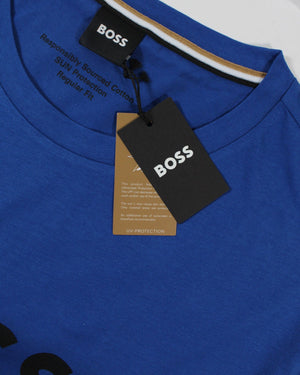 Hugo Boss T-Shirt Navy Blue BOSS Design EU 54 / XL SALE