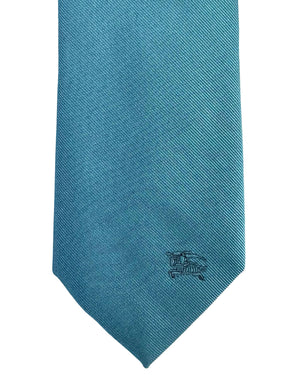 Burberry Skinny Tie Solid Light Blue Grosgrain
