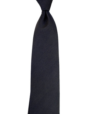 Canali Tie Solid Brown Midnight Blue