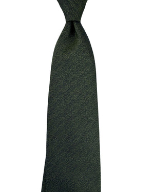 Canali Tie Solid Forest Green Textured Solid