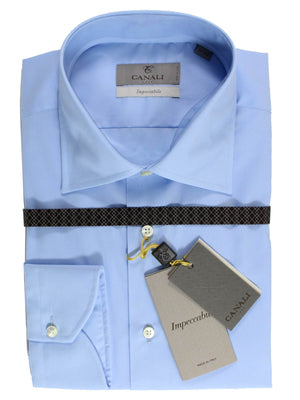 Canali Dress Shirt Blue Modern Fit