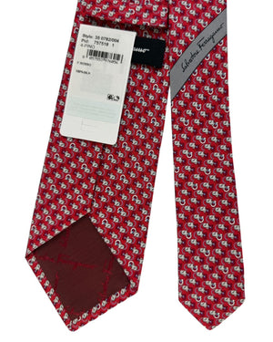 Salvatore Ferragamo Tie Red Mouse Design