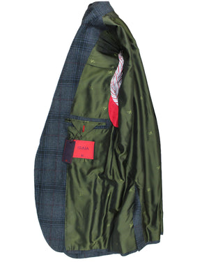 Isaia Sport Coat Plaid Design