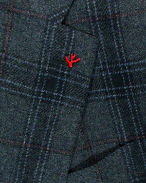 Isaia Sport Coat Plaid Design