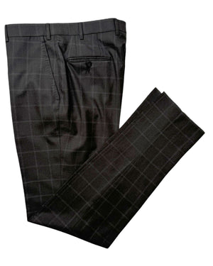 Isaia Suit Dark Gray Windowpane EU 52/ US 42 SALE
