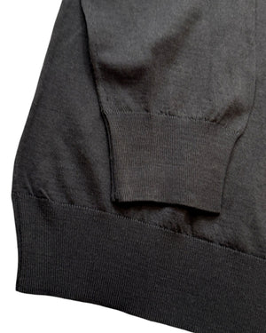 Kiton Sweater Dark Brown Merino Wool 130's Limited Edition - 52 / L