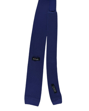 Kiton Square End Knitted Tie Purple