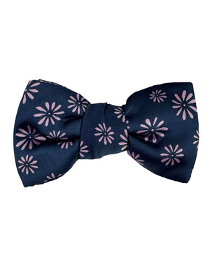 Bow Tie Midnight Blue Pink