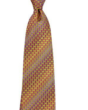 Missoni Silk Tie Pink Multicolor Stripe Pattern
