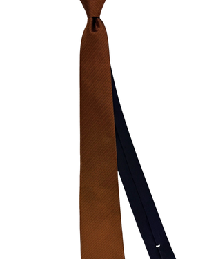 Missoni Silk Tie Brown Textured Zig Zag Pattern