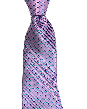Vitaliano Pancaldi Pleated Silk Tie Pink Design SALE