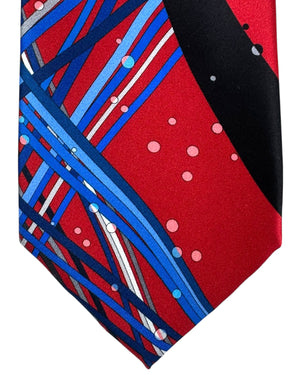 Vitaliano Pancaldi Tie Red Royal Blue