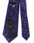 Vitaliano Pancaldi PLEATED SILK Tie Purple Design