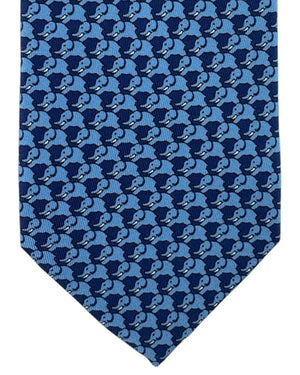 Thomas Pink Tie Navy Blue Elephant Novelty Design