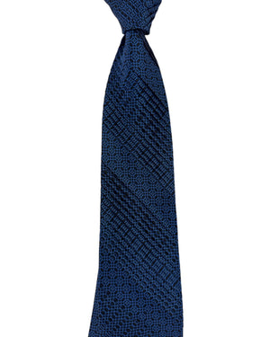 Black Royal Blue Necktie Ricci