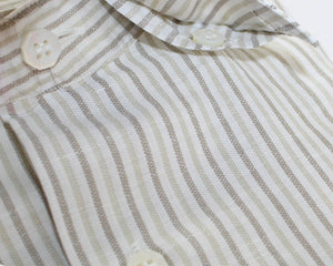 Underneath button down collar