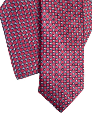 Stefano Ricci Tie Pink Blue Micro Design