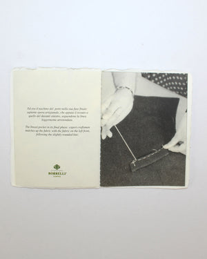 Luigi Borrelli Sport Coat Light Gray EU 52/ US 42 - Double Breasted Peak Lapel - Wool Linen