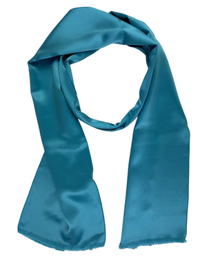 Tom Ford Silk Scarf Teal Aqua