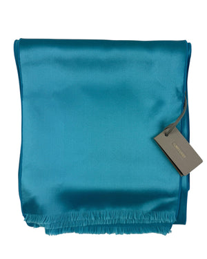 Tom Ford Silk Scarf Teal Aqua