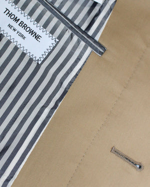 Thom Browne Overcoat Khaki MacKintosh Bal Collar EU 52 - US 42 REDUCED - SALE