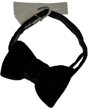 Tom Ford Velvet Bow Tie Black