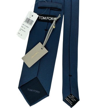 Tom Ford Silk Tie Teal Ribbed Classic