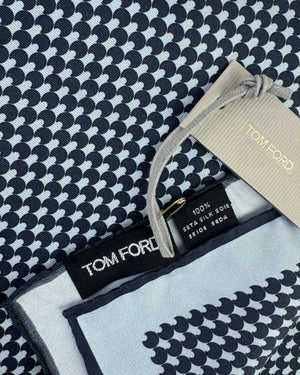 Tom Ford Silk Pocket Square Gray Design