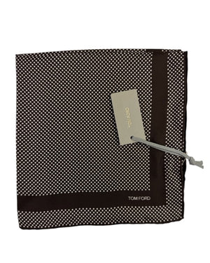 Tom Ford Silk Pocket Square Dotted Design