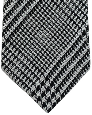 Tom Ford Tie Black Silver Gray